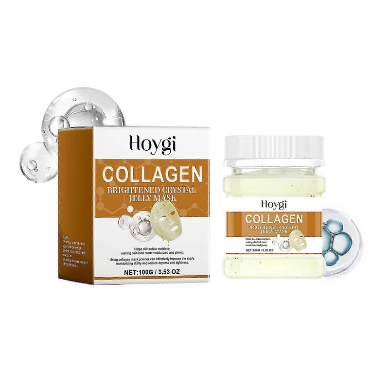 Hoygi collagen moisturizing facial mask powder can fade facial spots, fine lines, moisturize, brighten skin, and moisturize facial mask