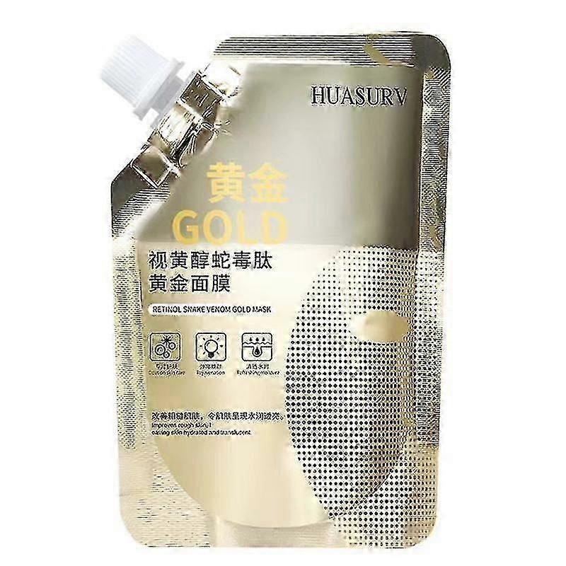 Huasurv 100ml Retinol Gold Mask Nourishing Firming Whitening Peel Off Mud Mask Facial Mask 2023 New