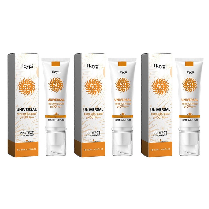 SPF 50 Tinted Moisturizer - Hydrating Sunscreen Lotion for All Skin Types, Sheer Coverage for Men & Women