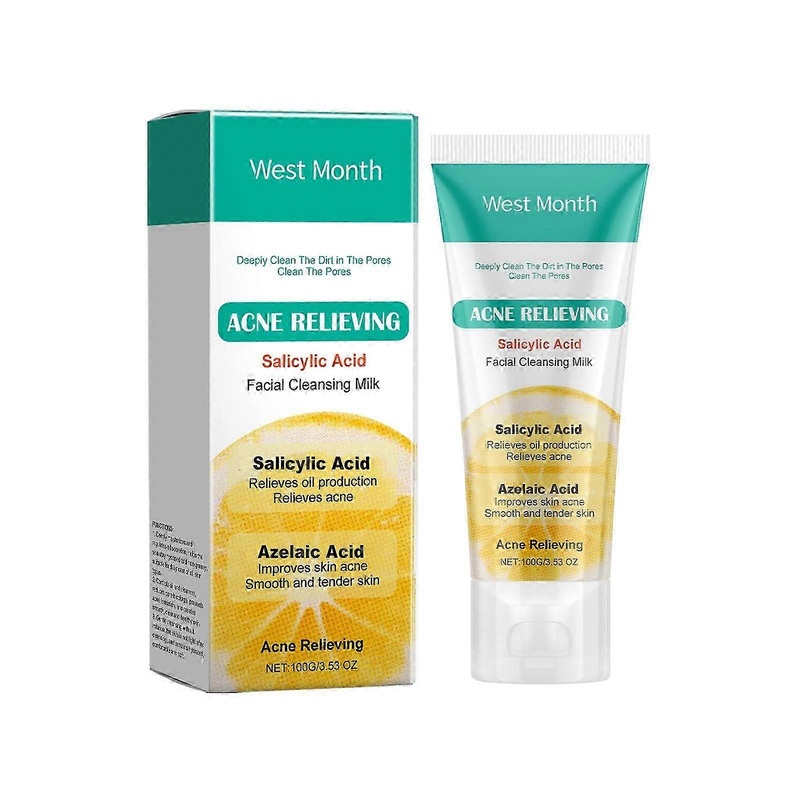 West&Month Salicylic Acid Anti-Acne Cleanser Moisturizing, oil control, cleansing, soothing skin without tightness facial cleanser
