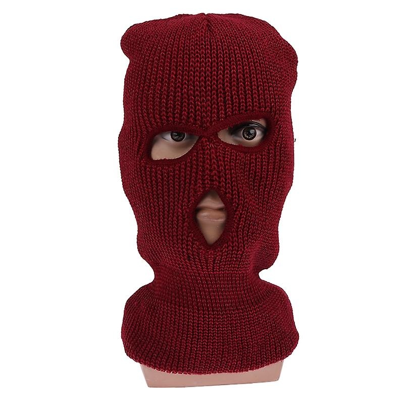 1Pc Winter Men Hat Army Tactical Mask 3 Hole Full Face Mask Ski Mask Winter Cap