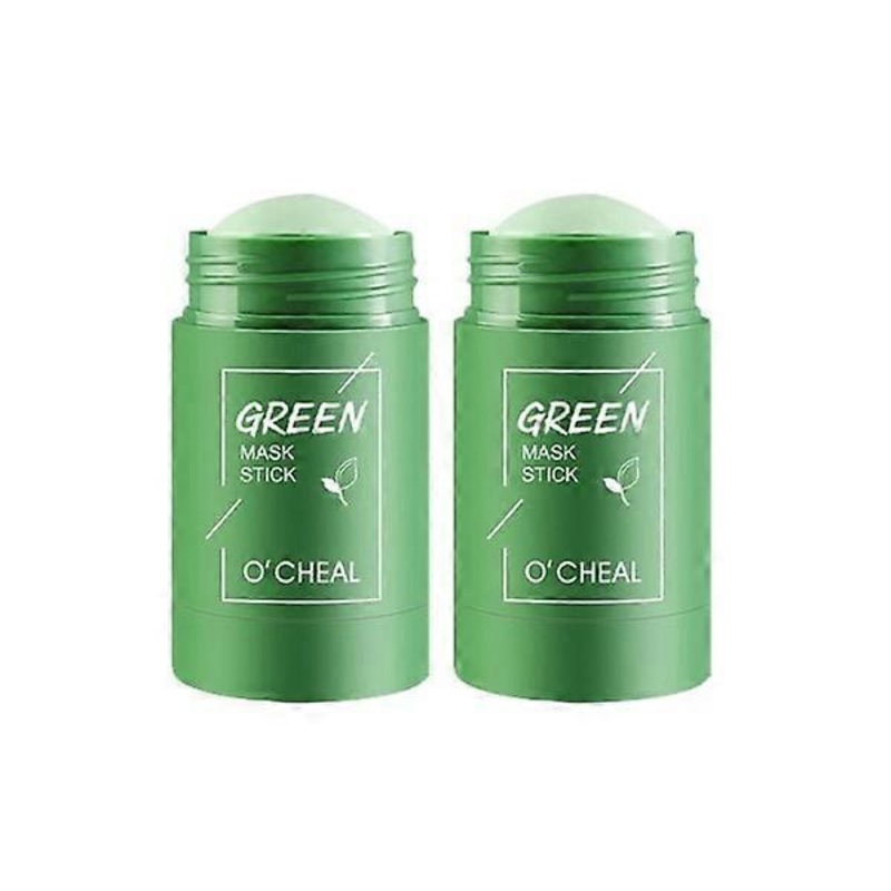 5 pcs girl green tea solid mask deep cleaning mud mask stick oil control anti-acne masks