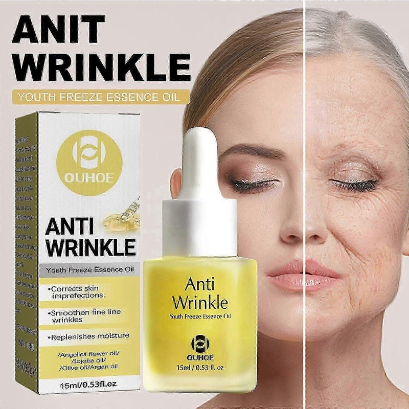 Anti-Wrinkle Freezing Age Youth Essence Oil, Moisturizing Firming Skin Fade Lines And Brightening Skin Essence