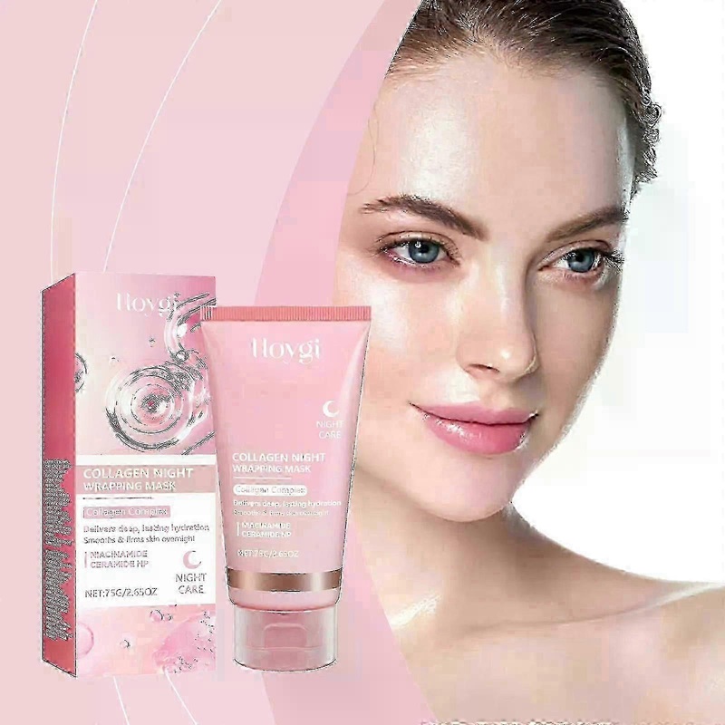 Collagen Night Wrapping Mask for Overnight Hydration and Skin Tightening - UK Beauty