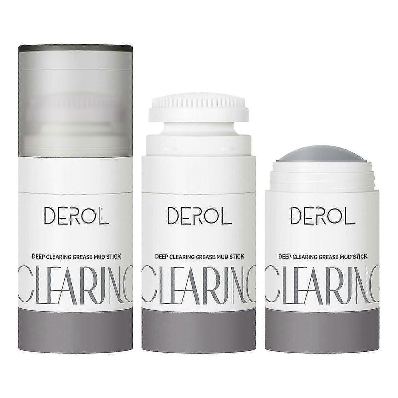 deep cleansing mud mask stick, 45g large capacity with silicone brush head, remove oil, cleanse pores, refresh skin, blackhead removal, pore minimizin