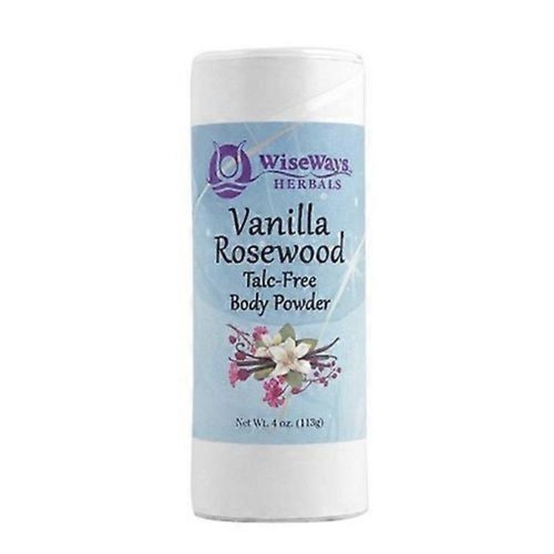 Wise Ways Herbals Vanilla Rosewood Body Powder 4 oz. ,4 Oz