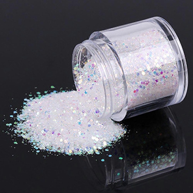 10g/Box Gold Sliver Nail Glitter Powder Shinning Nail Mirror Powder WH