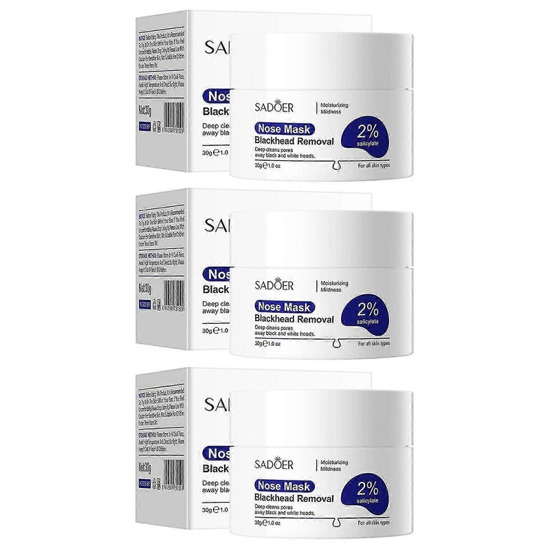 2% Salicylic Acid Blackhead Remover Mask Deep Pore Cleansing Nose Peel Off Mask for All Skin Types