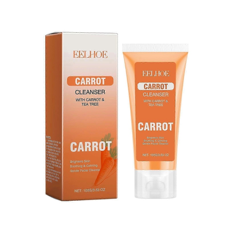 Eelhoe Carrot Facial Cleanser Facial Mild Skin Cleaning Freshing And Moistrurizing Facial Cleanser
