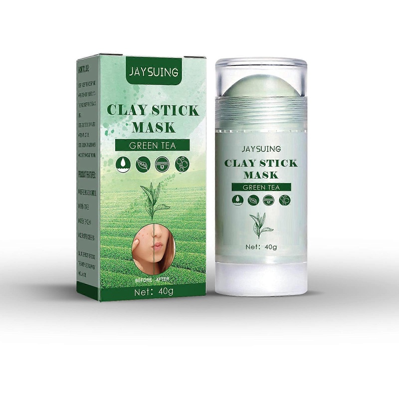 Green Tea Mask Stick Purifying Mud Mask Blackhead Remover Non-porous Deep Cleansing Mask Stick Oil Control Mask Skin Detox Mask For All Skin Types