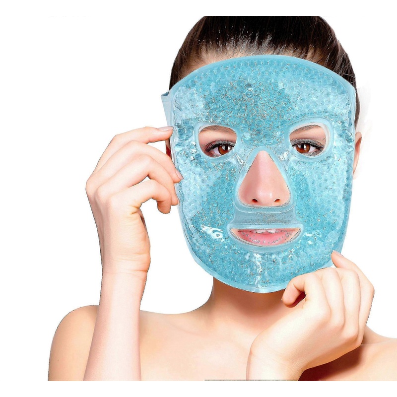 Hot And Cold Therapy Gel Bead Full Facial Care | Ice Face Mask For Migraine Headache, Stress Relief | Reduces