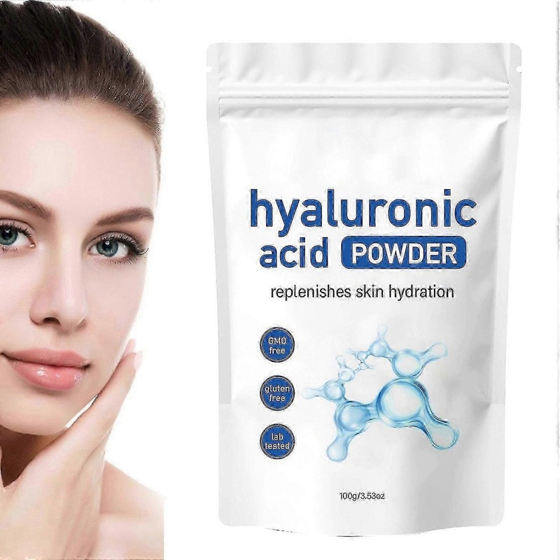 Hyaluronic Acid Serum Powder 100g | Low Molecular Weight | Water Soluble | Skin Hydration & Anti-Aging Serum Booster