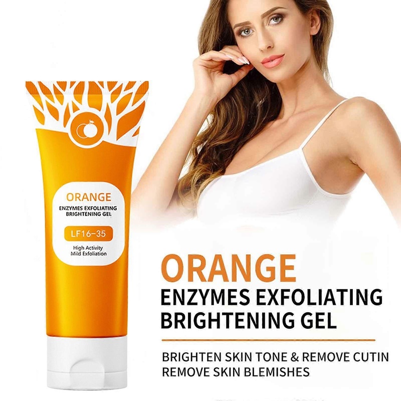 Orange Enzymes Exfoliating Brightening Gel Moisturizing Smoothing Tighten Pores Whitening Brightening Exfoliating Peeling Gel 100g Flye251924