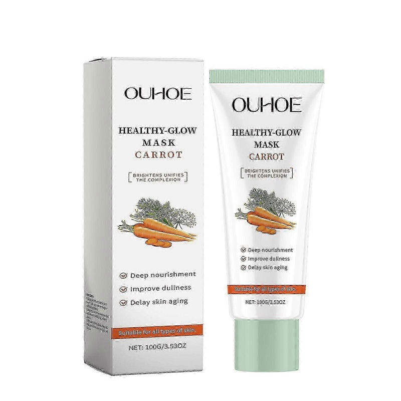 Ouhoe Carrot Smear Mask Gentle Nourishing Facial Skin Moisturizing Skin Care Facial Mask