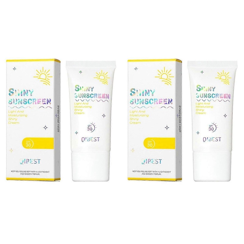 Shimmering Shiny Sunscreen SPF 30 Lightweight Moisturizing Glow Cream Broad Spectrum Tinted Sunscreen