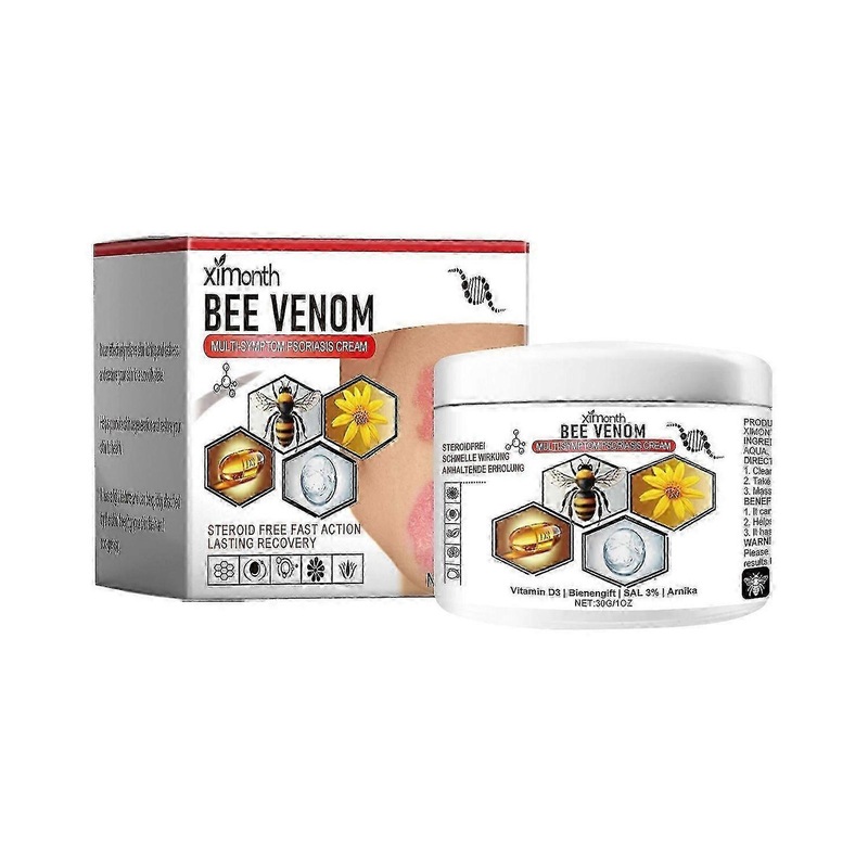 Ximonth Psoriasis Bee Venom Care Cream  Relieves Skin Itching, Psoriasis, Anti-itch Skin Care Cream