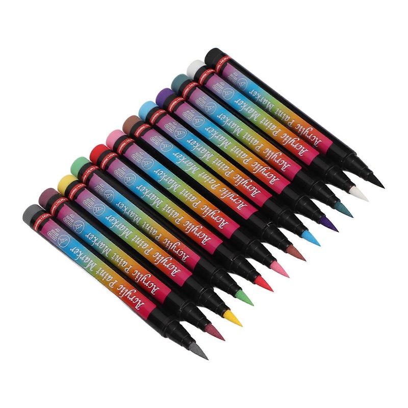 12PCS Nail Polish Pens Multiple Colors DIY Nail Point Graffiti Dotting Pen for Manicure Tools