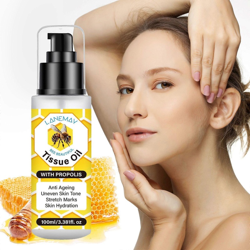 Bee Beautiful Tissue Oil, Anti-Aging Miracle Moisturizer Serum, Even Skin Tone, Reducing Stretch Marks, Natural Skincare Fortifying Hydrates Skin Mois