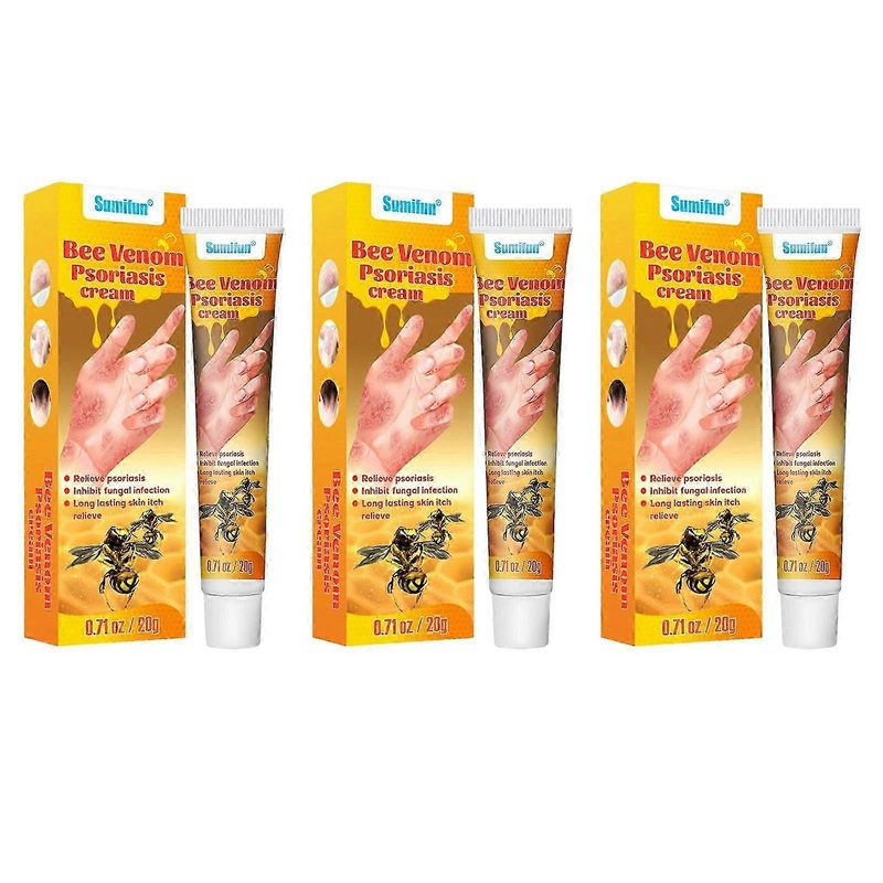 Bee Venom Psoriasis Cream  Portable Anti-Itch Relief for Sensitive & Irritated Skin