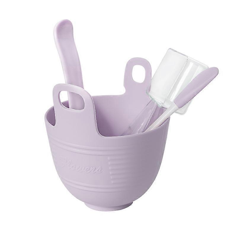 Face Mask Mixing Bowl SetFacial Mask Mixing Tool Kit 4-in-1 silicone mask bowl set with mask brush, mixing stick, measuring spoon and silicone mask bo