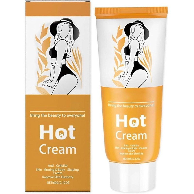 Hot Cream For Body Shaping - Slimming Firming Cream For Belly, Waist & Buttocks | Firming Body Lotion, Anti-Cellulite, Moisturizing Skin Tightening, A
