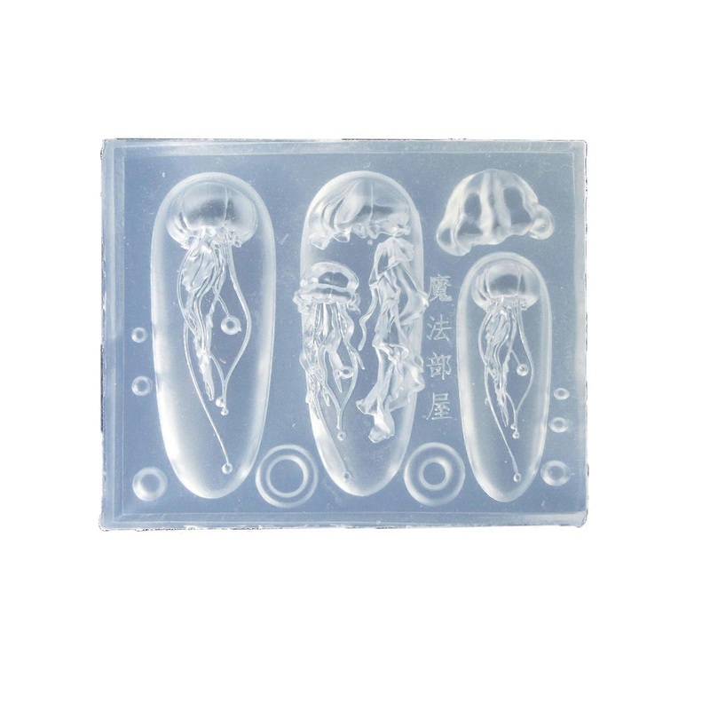 Soft Silicone Jellyfish Moulds Nail Art Dropper Mold Convenient Nail Art Molds Resin Craft Mould DIY Nail Casting Moulds