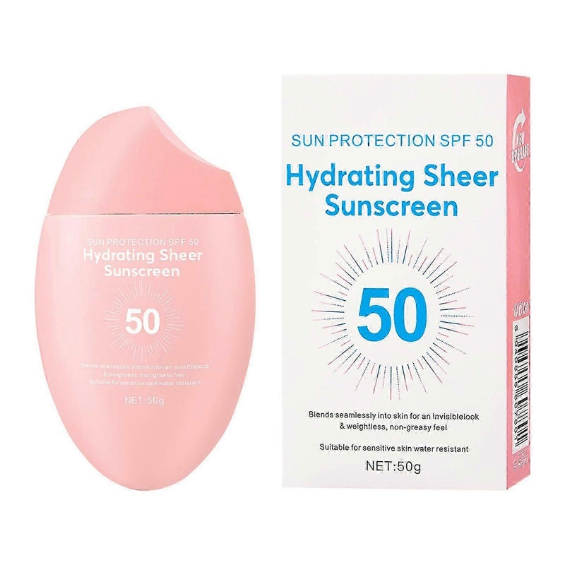 Sunscreen Spray for Face and Body - 3 Pcs Spf50 Water-Based Sunscreen with Refreshing Moisturizing Properties - No White Cast Lightweight Protection