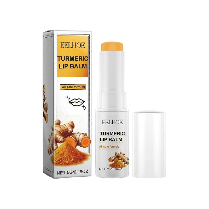 Turmeric Lip Balm - Moisturizing, Fades Lip Wrinkles, Brightens Dark Lips, 5g