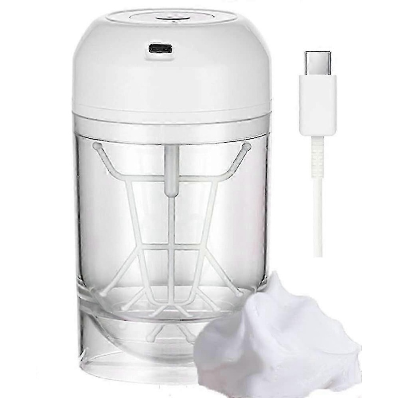 (white)electric Cleanser Foam Maker For Face Wash, Bubble Skin Care, Face Foam Maker, Skincare Tools For Face, Bubble Former Skin Care,preppy Products