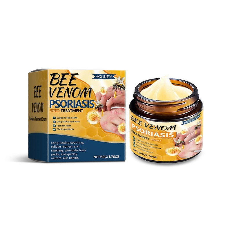 Bee Venom Psoriasis Cream, Bee Venom Psoriasis Treatment Cream, Skin Relief Anti-itch Cream, Skincare Soothing Cream, Moisturizer Dandruff Removing