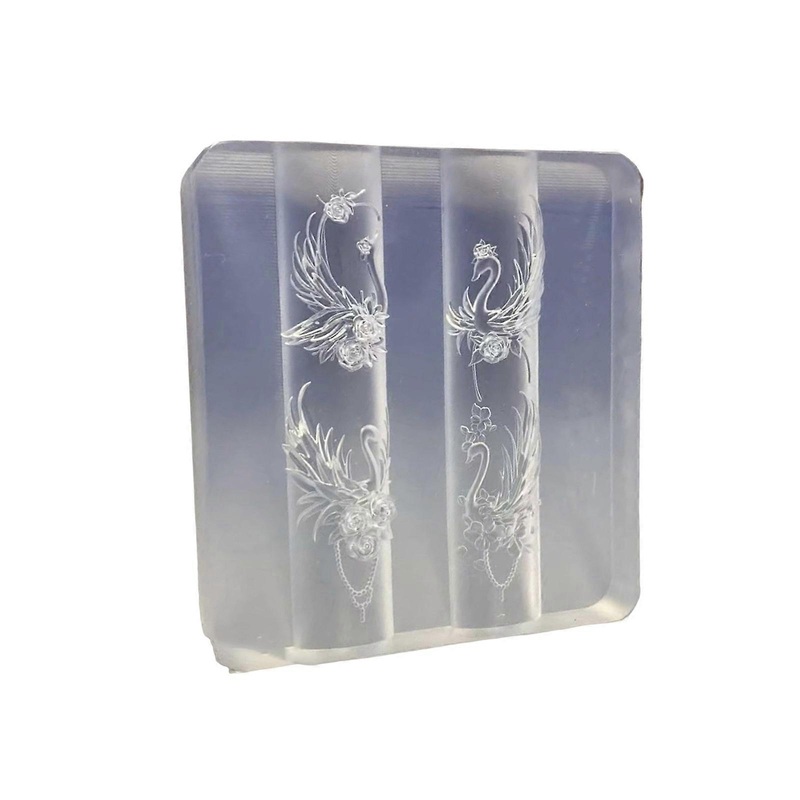 Silicone Nail Art Template for Nail Decorations Embossed Nail Accessories Making Molds Practical Nail Embossing Tool