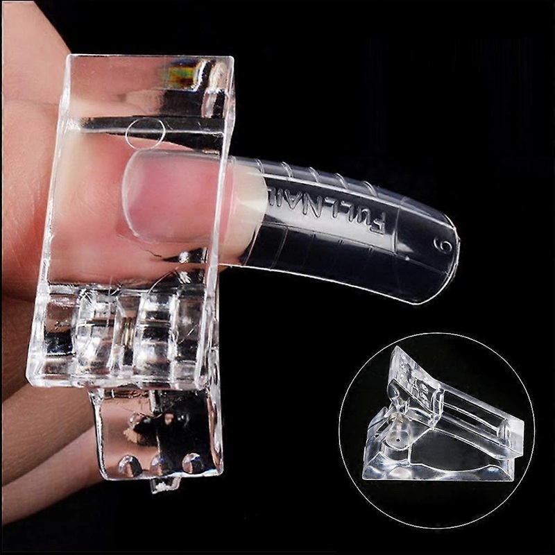 10Pcs Nail Tips Clip For Quick Building Poly Uv Builder Assistant Tool Diy Manicure Tool