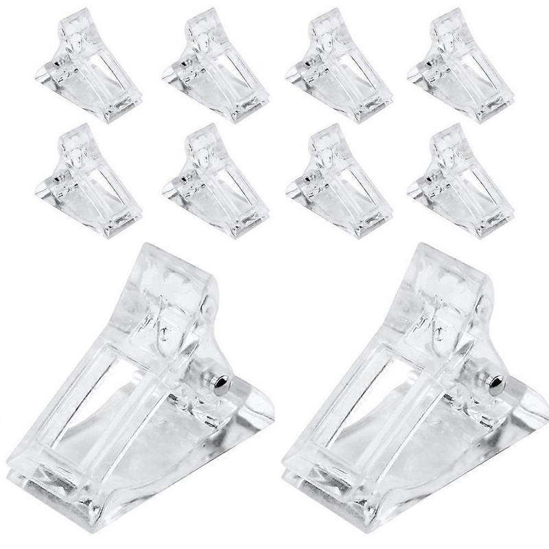 10Pcs Nail Tips Clip Nail Tips Shape Clips Nail Clips, Nail Art Diy Manicure Clip Tool Set