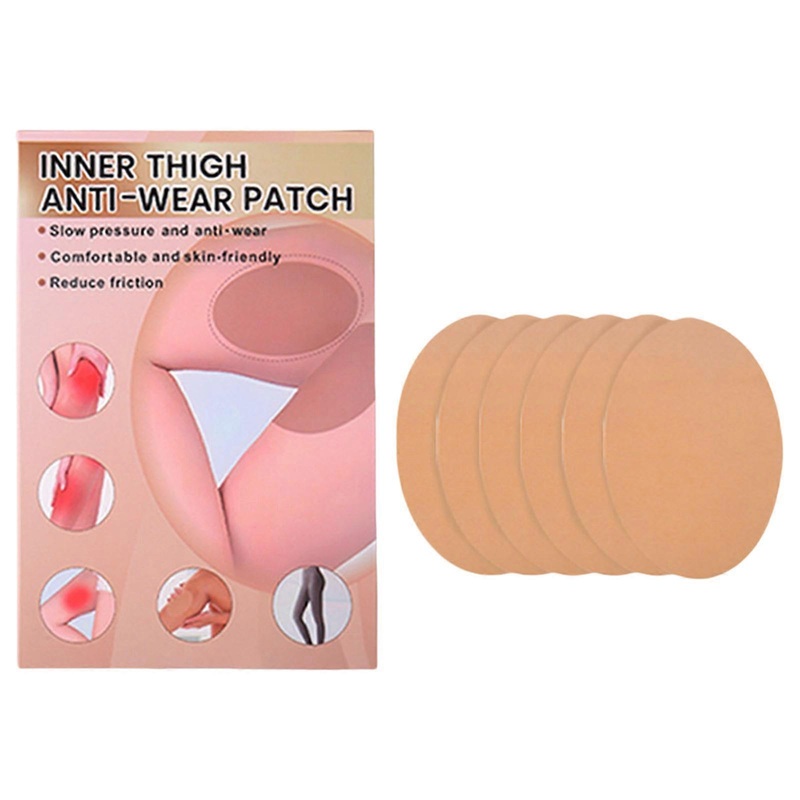 2/6Pcs Thigh Inner Anti-Chafing Stickers Thigh Prevention Friction Tape Patches,Anti Chafing Skin Tape for Inner Thigh