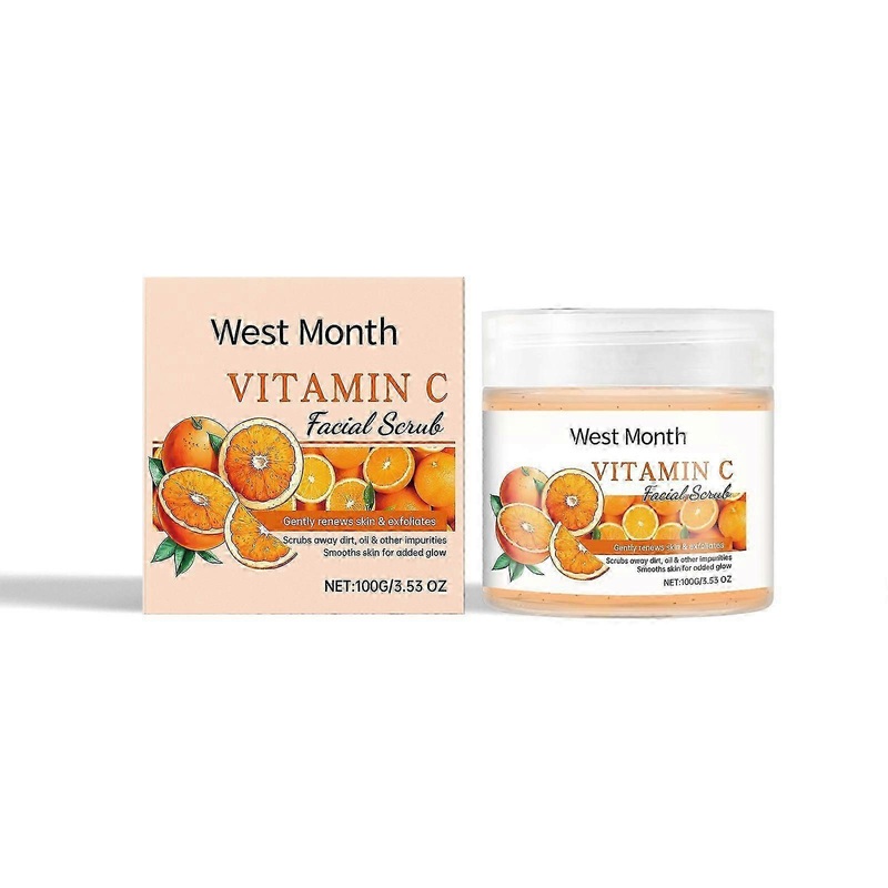 Facial scrub gentle cleansing facial skin exfoliating and moisturizing, smooth and bright