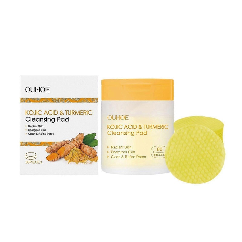 Konolic acid turmeric cleaning cotton pads Gentle cleansing on the face without irritating delicate pores skin care cotton pads