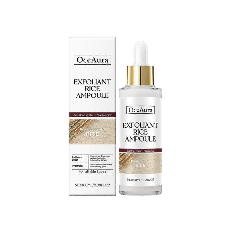 Rice moisturizing exfoliating liquid, moisturizing and gentle exfoliating skin moisturizing liquid