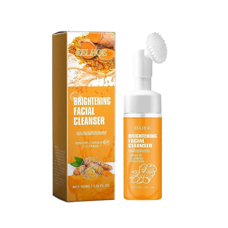 Turmeric cleanser Gentle cleansing facial pores and skin refreshing oil-control moisturizing water-locking cleanser