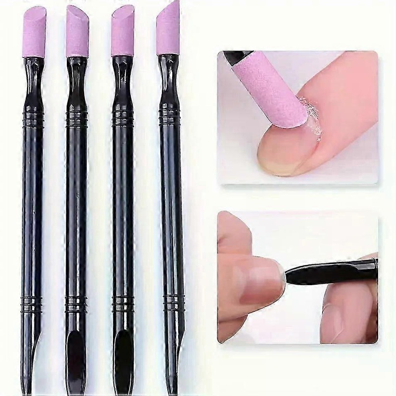 1/5/10pcs Nail File Cuticle Stone Pusher Nail Sanding Sticks Nail Art Pen Cuticle Remover Trimmer Buffer Manicure Tools