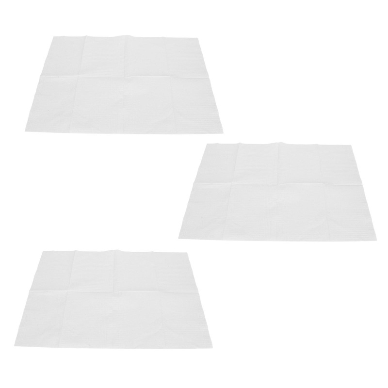 125pcs Disposable Nail Art Table Towels Waterproof High Absorbent Nail Table Cover Tablecloth for Manicure White