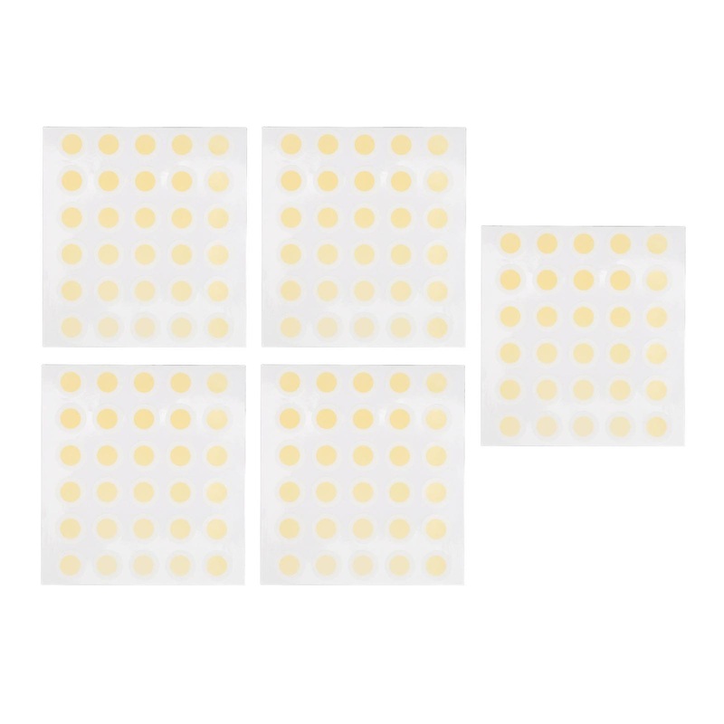 150pcs UV Detection Stickers UV Sun Screen Patches Round Shape Sun Protection Detection Color Changing Outdoors Stickers Yellow