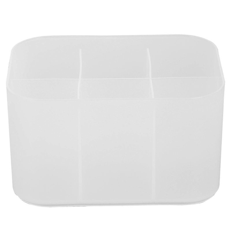 1pc Manicure Tools Storage Case Nail Art Pens Brush Organizer Box Container15.2X11.1X8.5CMWhite