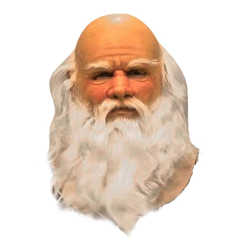 Funny Santa Claus Full Mask Super Soft Santa Face Mask Wig Beard Costume Dress Up Christmas Party Ca