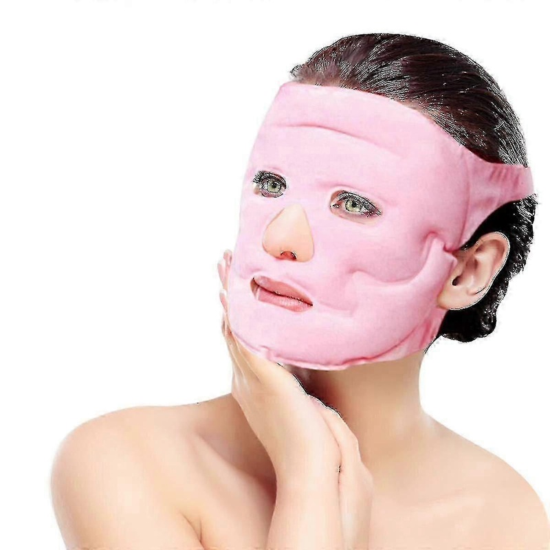 Ice Heat Gel Mask Tourmaline With Acupoint Massage Magnets For Face Hot And Cold Mask Firm Skin Eliminate Eye Bags-2025