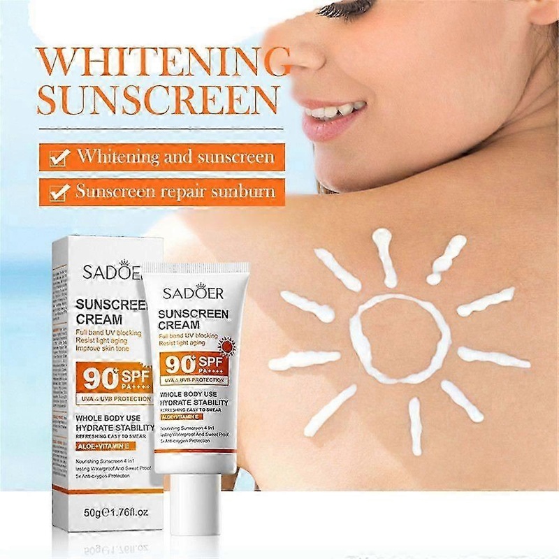Spf 90+ For Face Whole Body Use Protector Solar Uv Resistant Repairing Solar Blocker Facial