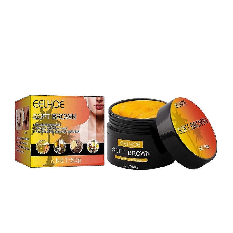 1-6PCS Aloe Vera Tanning Gel 50g Self-Tanning Cream with Natural Carrot Oil Hydrating Bronzin
