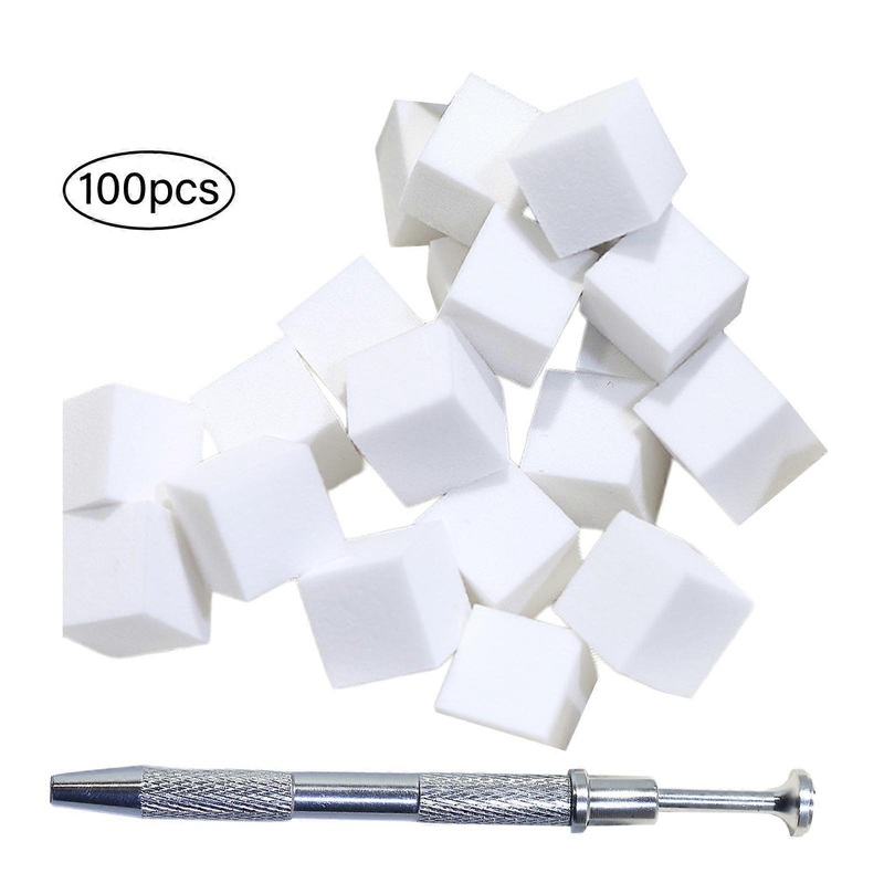 100Pcs Nail Sponges for Gradient Grabbing Pen Set for Women and Girls Easy Application Soft Nail Art Sponges