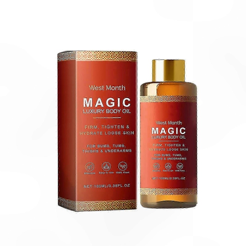 Body Oil for Arms, Chest, Thighs and Tummy - 100ml / 3.52fl Oz - Single Pack