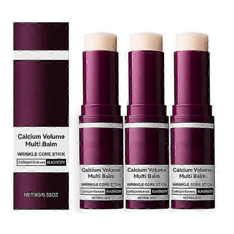 Cemenrete Calcium Volume Multi Balm Anti-Aging Stick for Wrinkle Reduction, K-Beauty Inspired - 1 to 5 Packs