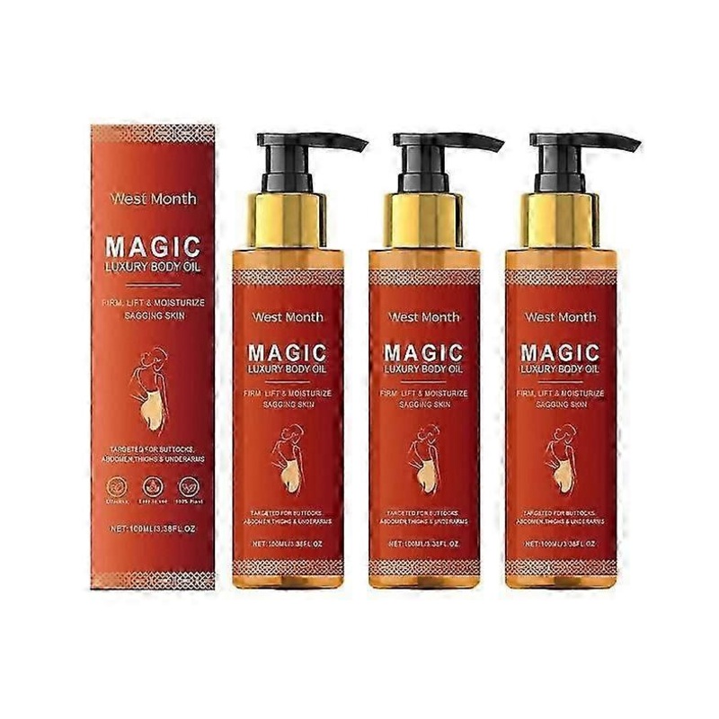 Magics Body Firming Oil for Hydrating and Firming Skin on Arms, Chest, Thighs, and Tummy - 1 to 5 Packs